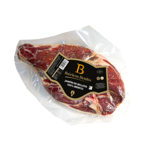 Jamón deshuesado 100% bellota ibérico Ibéricos Benito envasado al vacío